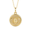 Elements Gold Bee Medallion Pendant
