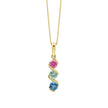 Elements Gold Amalfi Three Colour Twist Pendant