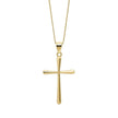 Elements Gold Tapered Cross Pendant