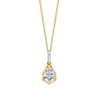 Elements Gold Shield Cut Topaz Pendant