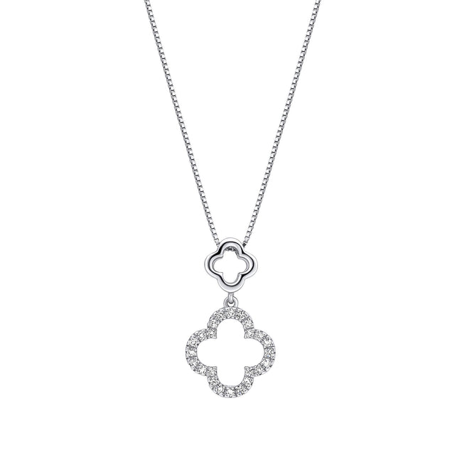 Elements Gold Diamond Quatrefoil Pendant