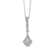 Elements Gold Vintage Drop Pendant with Diamond