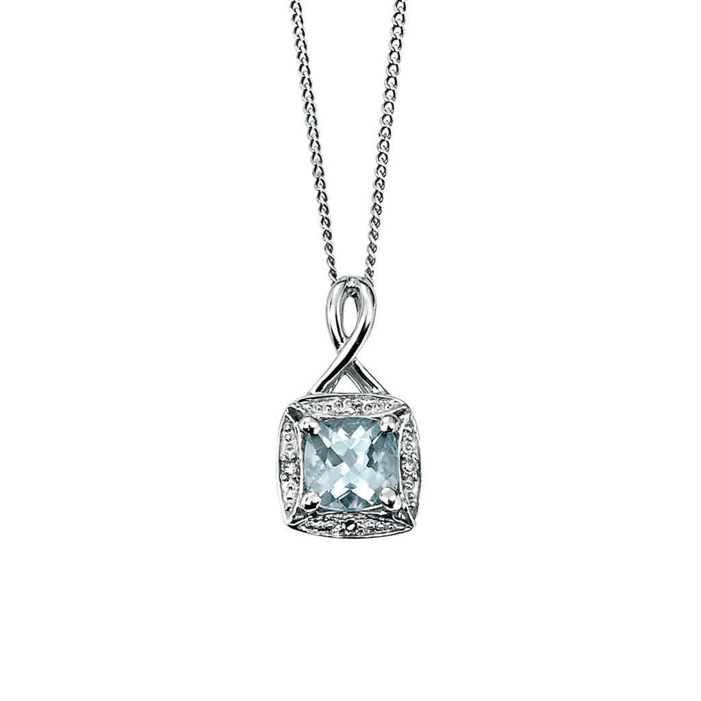 Elements Gold Anhänger aus Halbedelstein mit Diamantbesatz