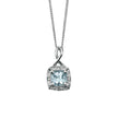 Elements Gold Semi-Precious Twist Pendant with Diamond Surround