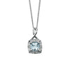 Elements Gold Semi-Precious Twist Pendant with Diamond Surround