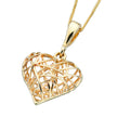Elements Gold Caged Heart Pendant