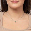 Elements Gold Precious Stone Pendant with Diamond Cluster Surround