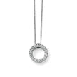Elements Gold Open Circle Pendant with Diamonds