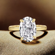 Eva Ovalschliff Ring Gold