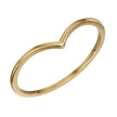 Elements Gold V Shape Band Stacking Ring