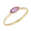 Elements Gold Navette Cut Purple Sapphire Ring