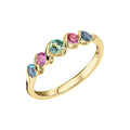 Elements Gold Amalfi Three Colour Twist Ring