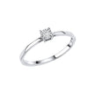 Elements Gold Mini Diamond Solitaire Ring