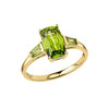 Elements Gold Trilogy Peridot Ring