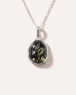 Green Amber ELEMENT Pendant Necklace