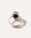 Grüner Amber ELEMENT Solitär Verstellbarer Ring