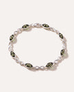 Pulsera Infinito de Ámbar Verde