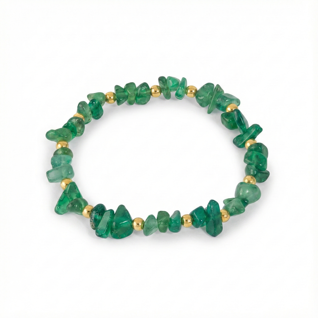 Armband aus grünem Achat