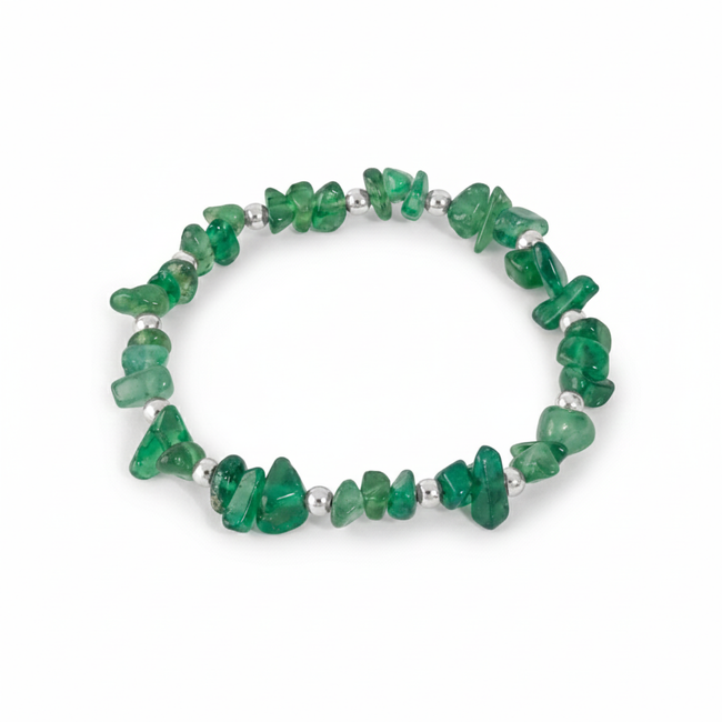 Armband aus grünem Achat