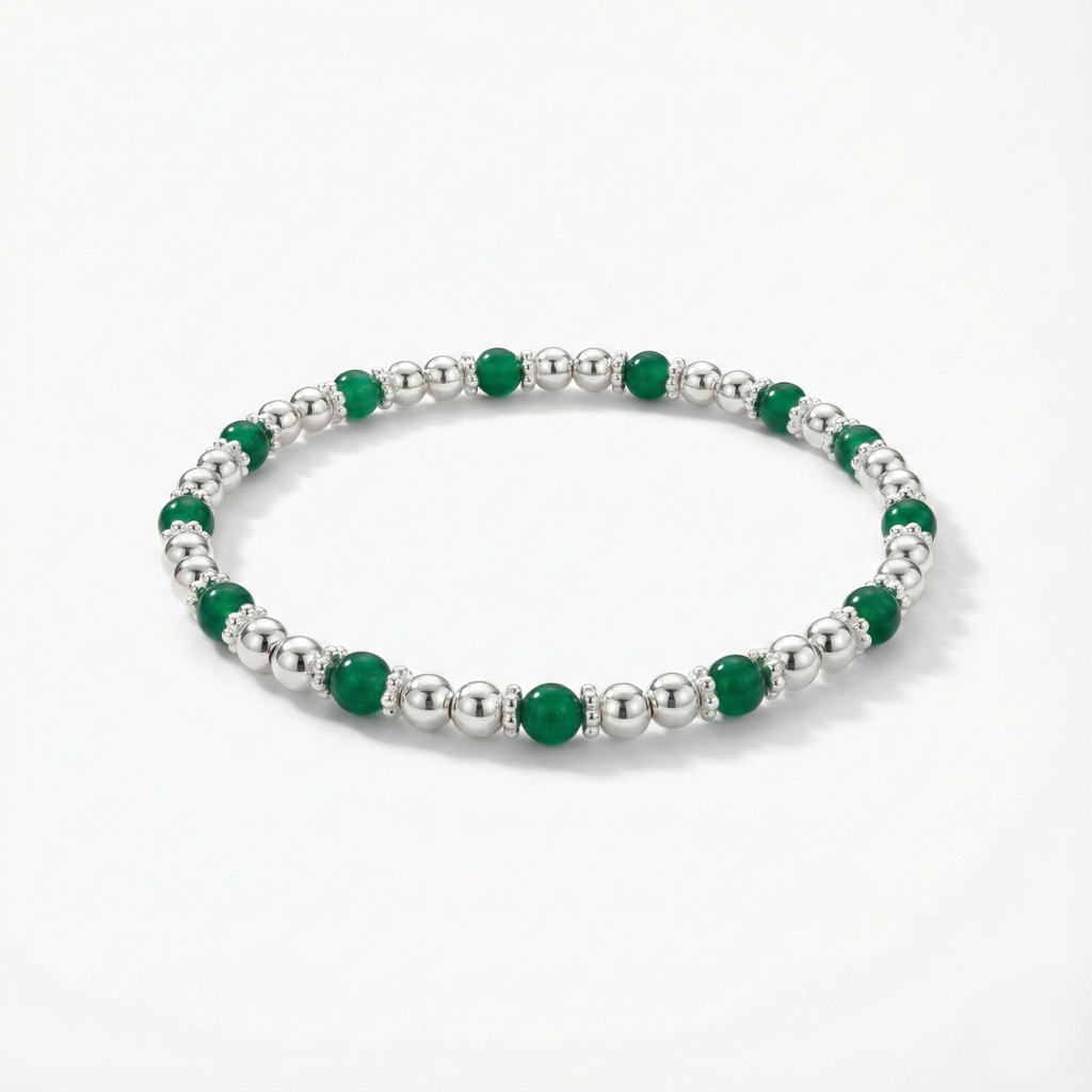 Green Agate Gemstone Jewellery Set