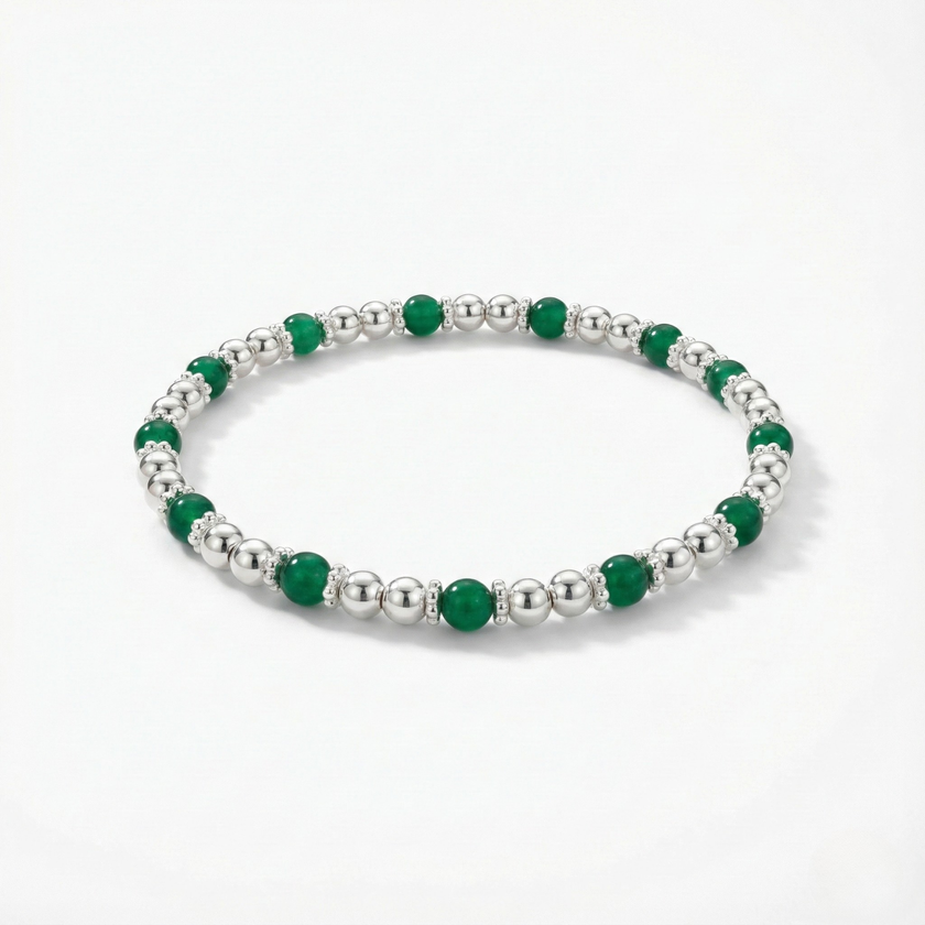 Green Agate Gemstone Jewellery Set