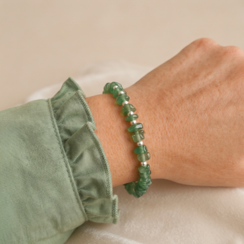 Green Agate Stone Bracelet