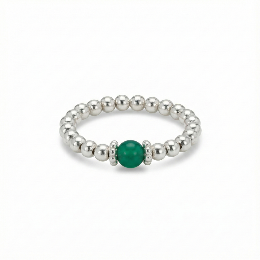 Green Agate Gemstone Jewellery Set