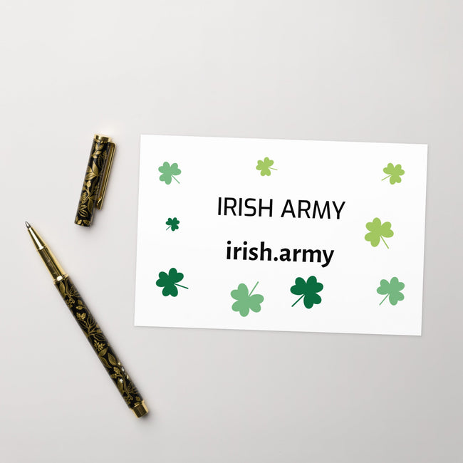 Irish Army - Greeting Card