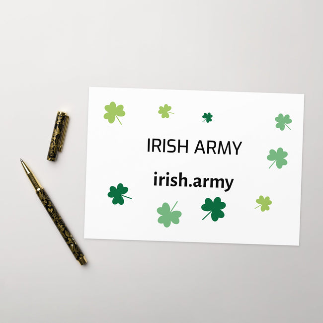 Irish Army - Greeting Card
