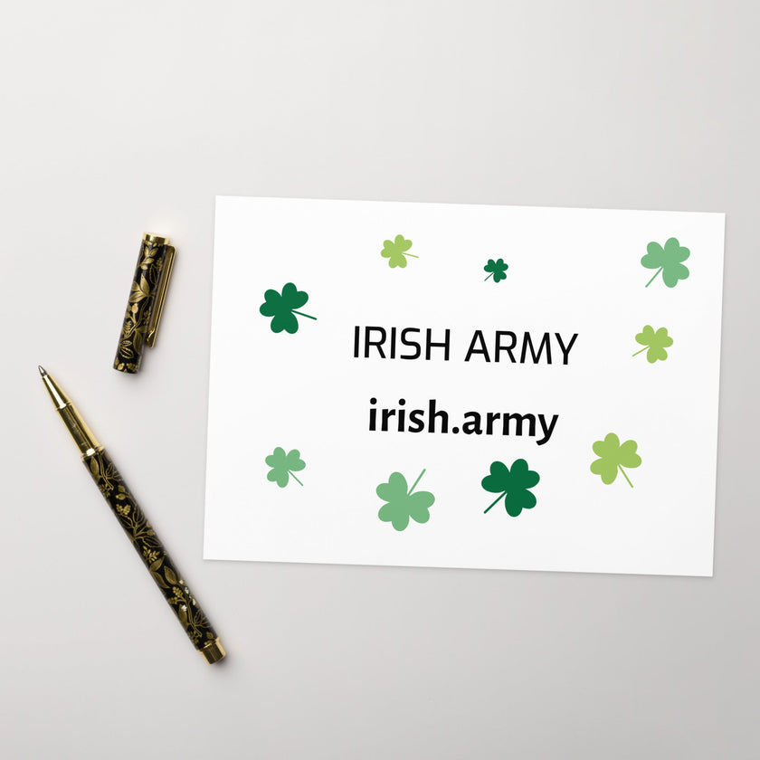 Irish Army - Greeting Card