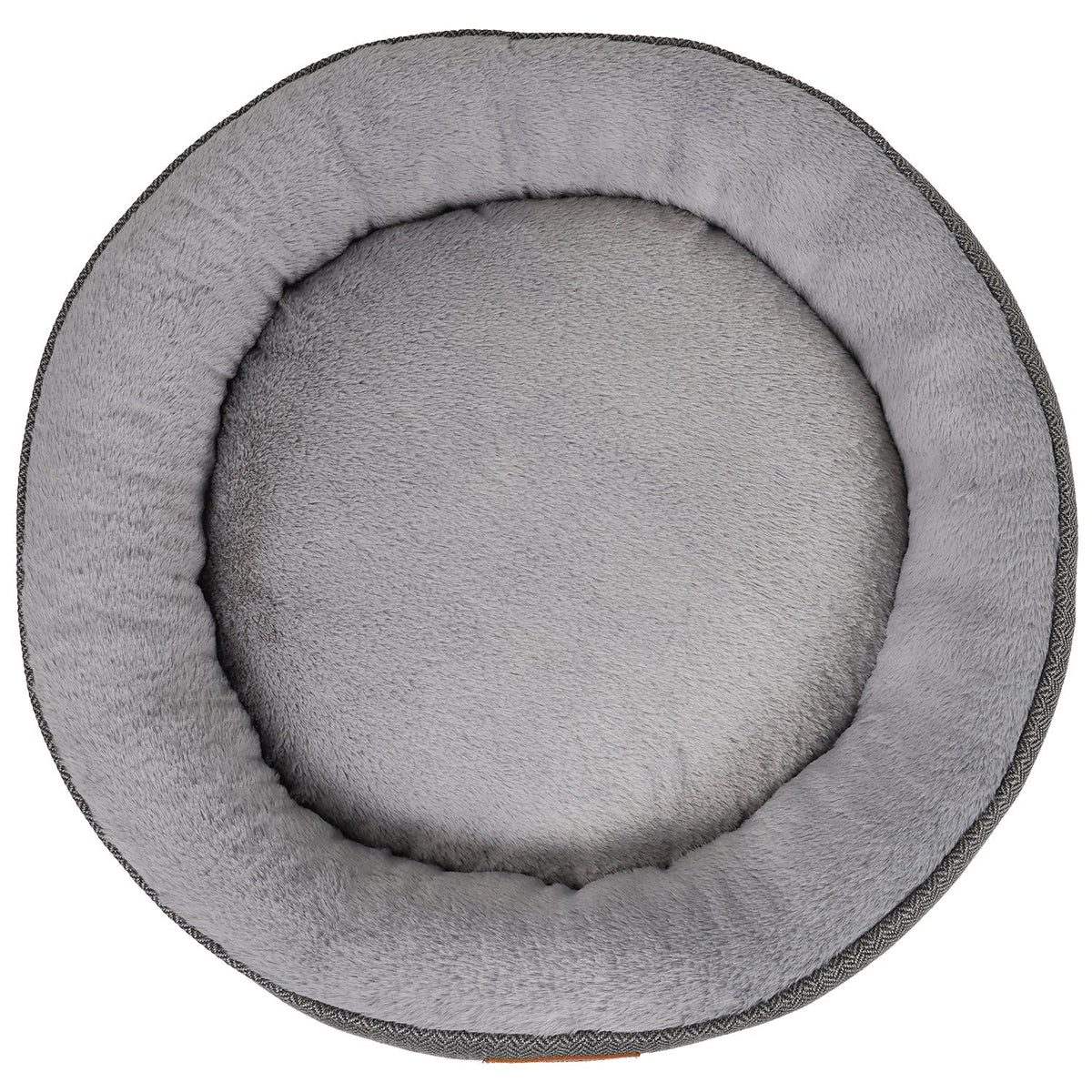 THE BALMORAL | LUXURY HERRINGBONE CALMING DONUT DOG BED