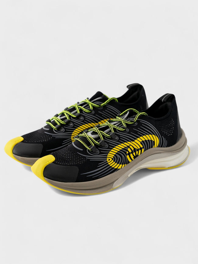 Buty sportowe Gucci Run czarno-żółte