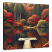 Autumn Lake Tranquillity Canvas