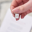 Hardback Book Personalised Silver Charm