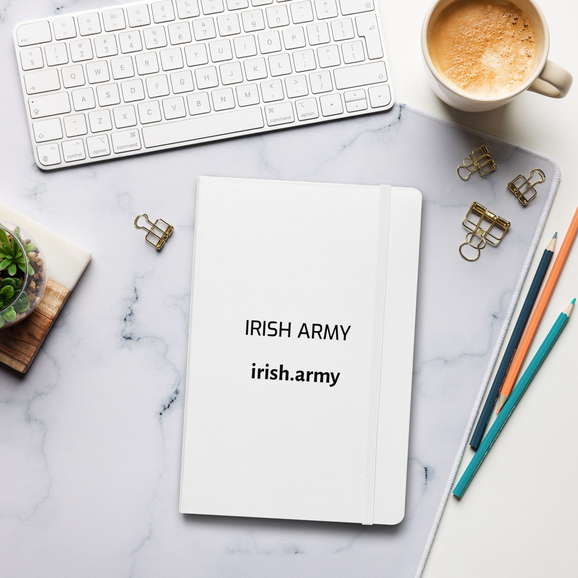 Irish Army - Hardcover Bound Notebook