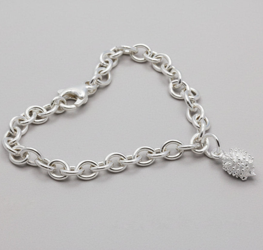 Hedgehog Silver Charm
