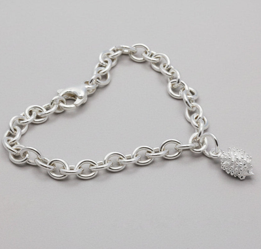 Hedgehog Silver Charm