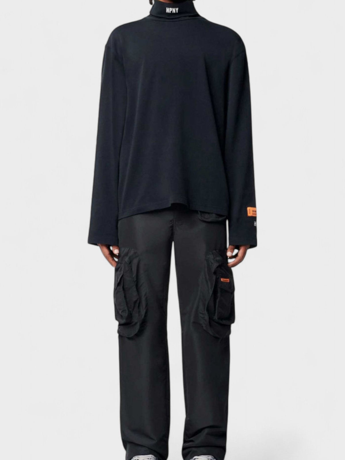 Heron Preston HPNY Embroidered Rollneck Black