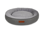 THE BALMORAL | LUXURY HERRINGBONE CALMING DONUT DOG BED