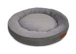 THE BALMORAL | LUXURY HERRINGBONE CALMING DONUT DOG BED