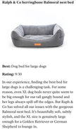 THE BALMORAL | LUXURY HERRINGBONE BOLSTER DOG BED