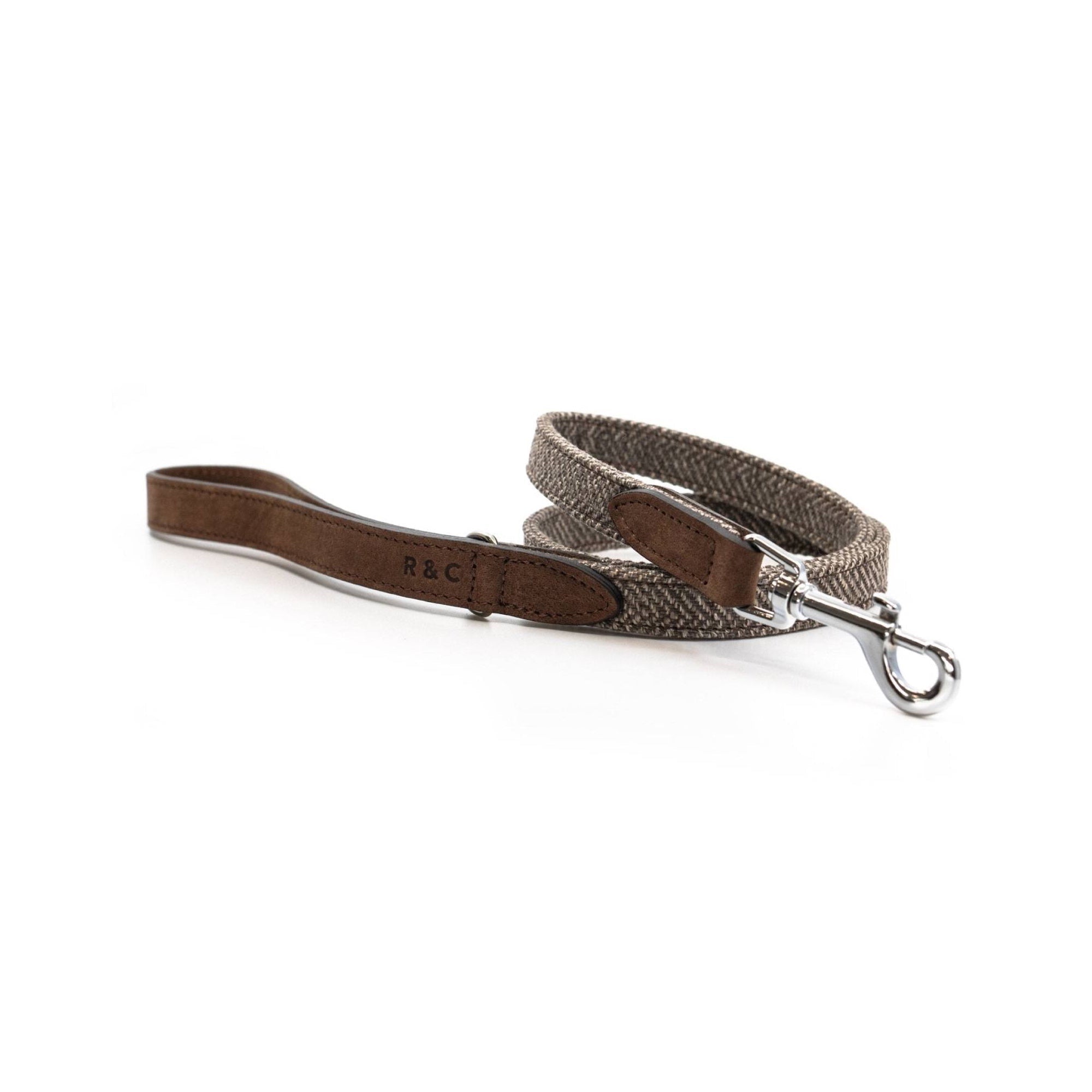 THE LINCOLN | LUXURY TWEED & LEATHER DOG LEAD