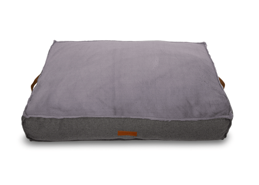 THE BALMORAL | LUXURY HERRINGBONE FLAT PILLOW DOG BED