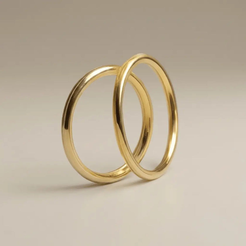 2mm Gold Wedding Band – Classic Elara – 9ct/14ct/18ct Gold