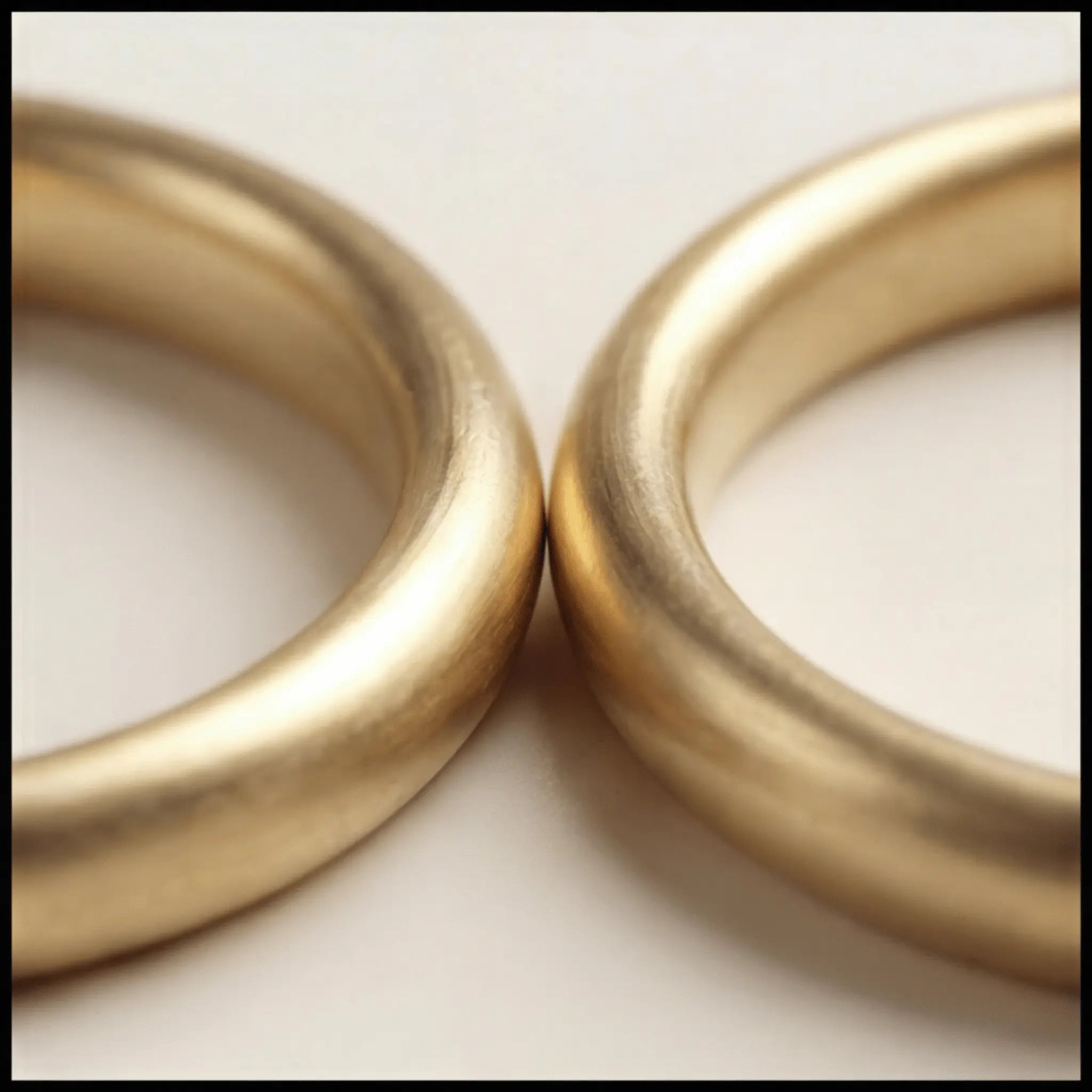 Slim Gold Wedding Band Set – Elara 2mm – 9ct/14ct/18ct Gold