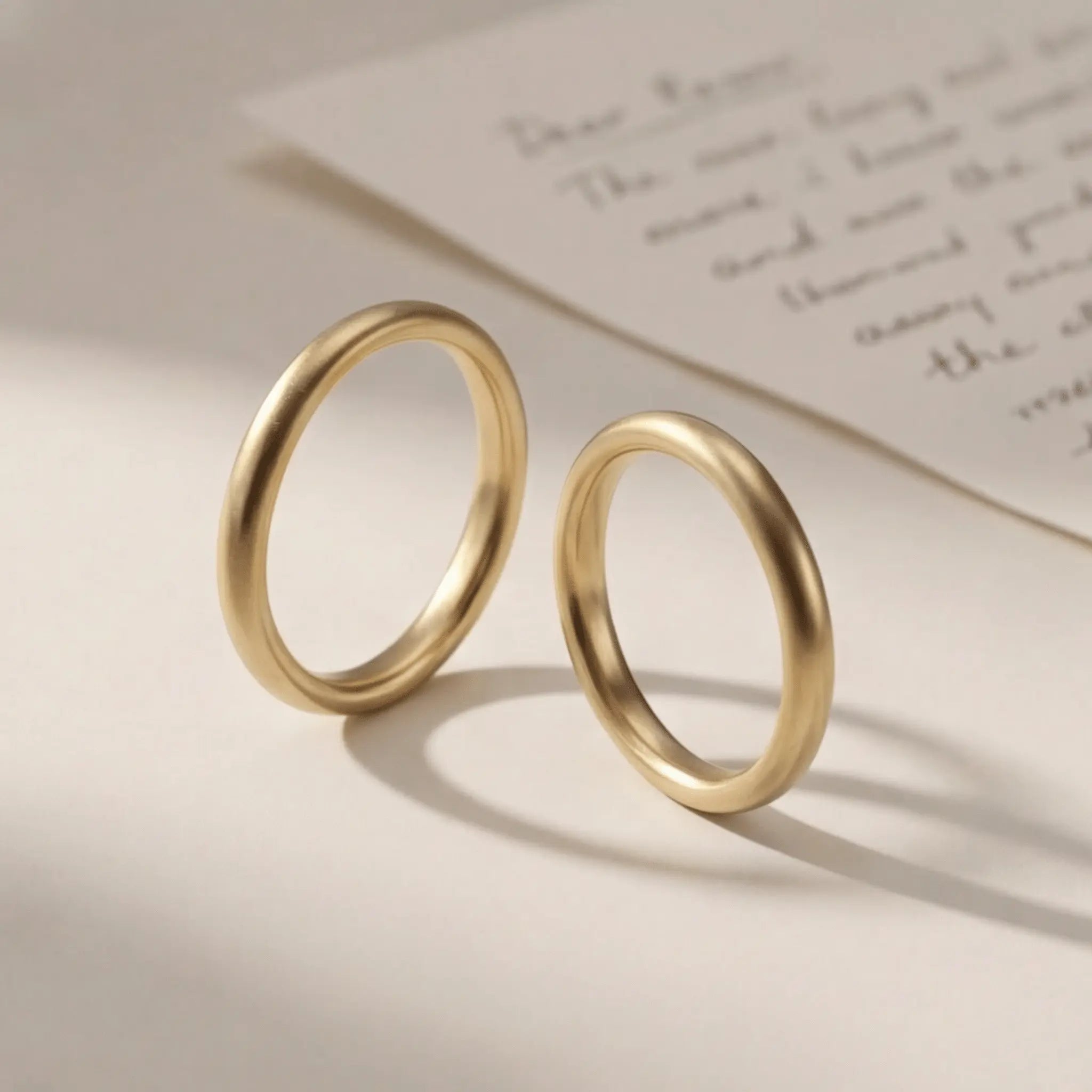 2mm Gold Wedding Band – Classic Elara – 9ct/14ct/18ct Gold