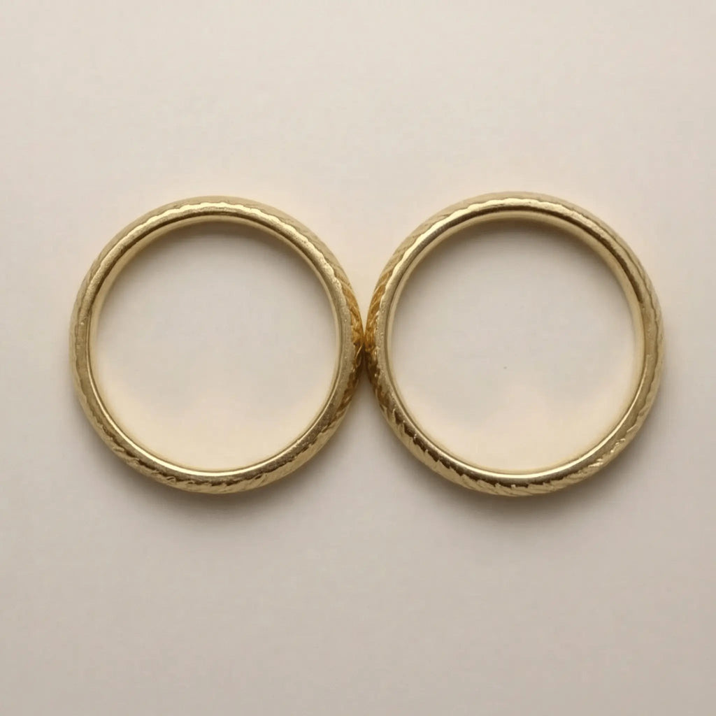 5mm Gold Wedding Band – Spiral Wave – 9ct/14ct/18ct Gold