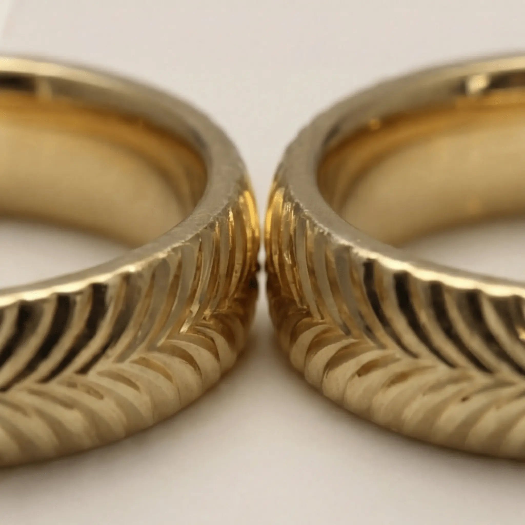 5mm Gold Wedding Band – Spiral Wave – 9ct/14ct/18ct Gold