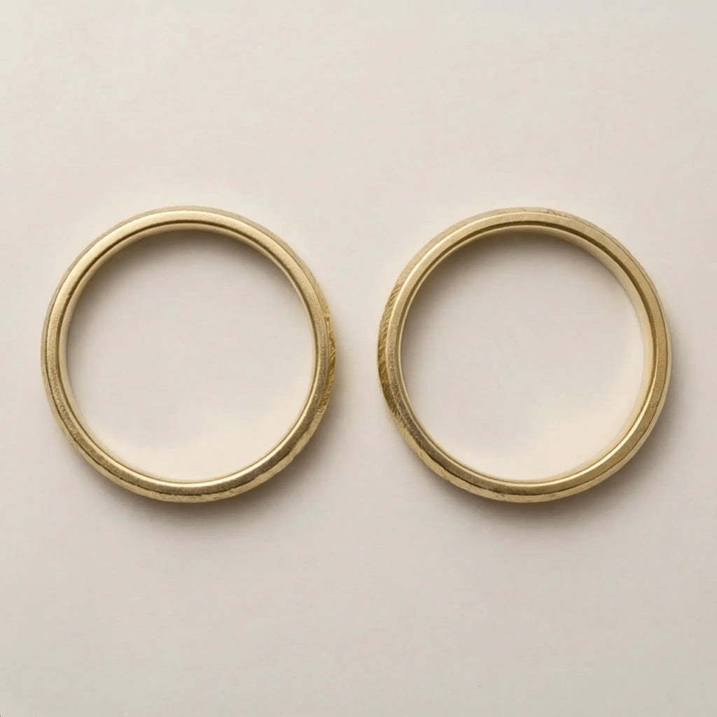 5mm Gold Wedding Band – Zigzag Faceted – 9ct/14ct/18ct Gold