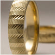 5mm Gold Wedding Band – Zigzag Faceted – 9ct/14ct/18ct Gold